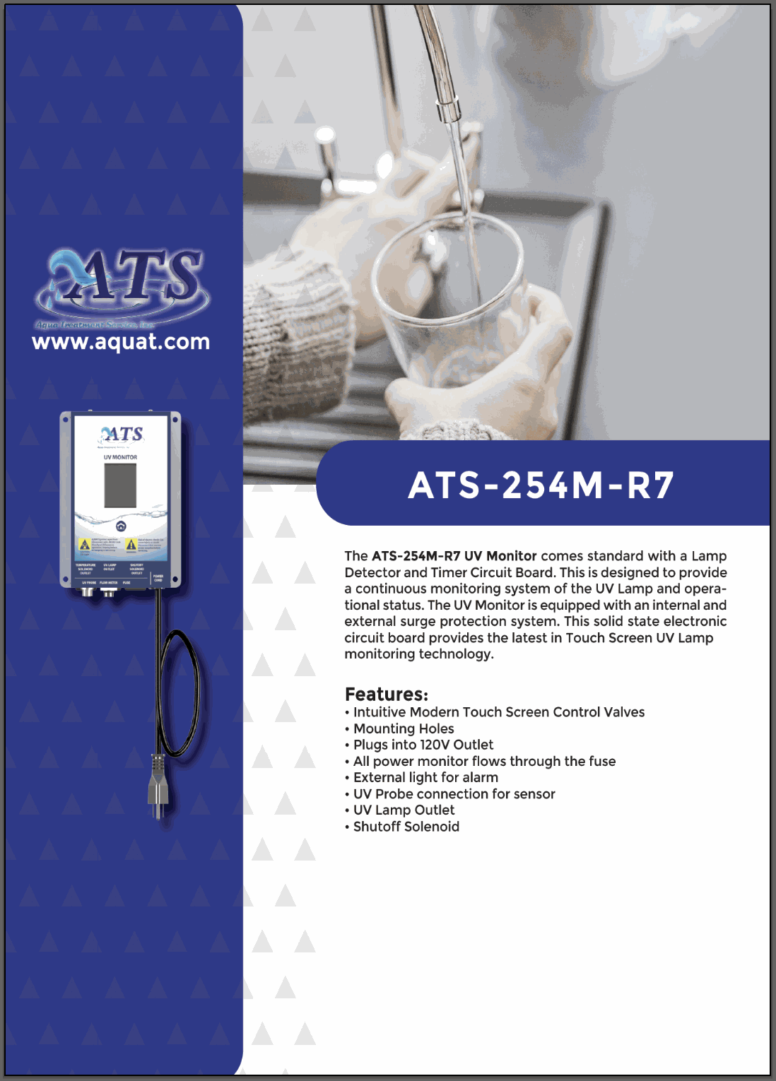 ATS-254PX10 UV Sensor – Commercial Grade UV Monitoring for Water Systems ATS-254PX10 UV Sensor – Commercial Grade UV Monitoring for Water Systems