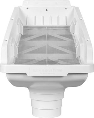 Leaf Eater Commercial Rain Head Downspout Filter, 6" Round Leaf Eater Commercial Rain Head Downspout Filter, 6" Round