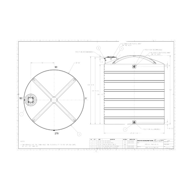 Snyder Industries 10000 Gallon Black Water Tank Snyder Industries 10000 Gallon Black Water Tank